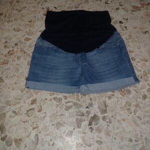 Time and Tru Women's Maternity Blue Jean Shorts S (4-6)
